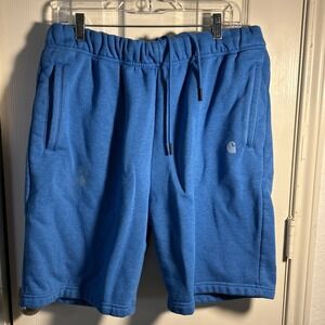 Carhartt Men's L‎ Midweight Fleece Shorts Blue Drawstring
